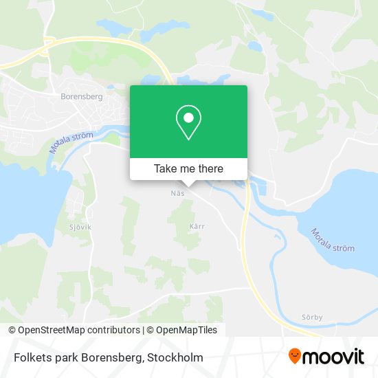 Folkets park Borensberg map