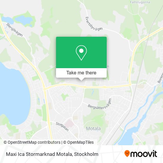 Maxi Ica Stormarknad Motala map