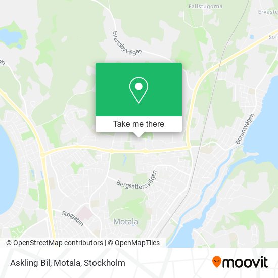 Askling Bil, Motala map