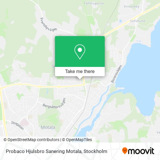 Probaco Hjulsbro Sanering Motala map