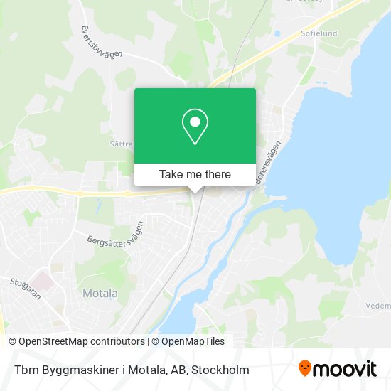Tbm Byggmaskiner i Motala, AB map