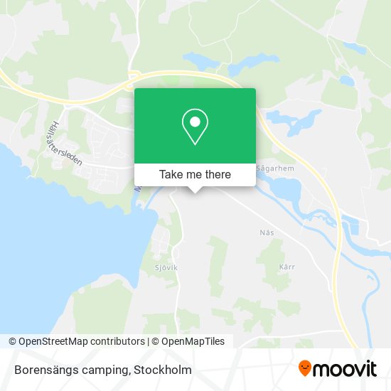 Borensängs camping map