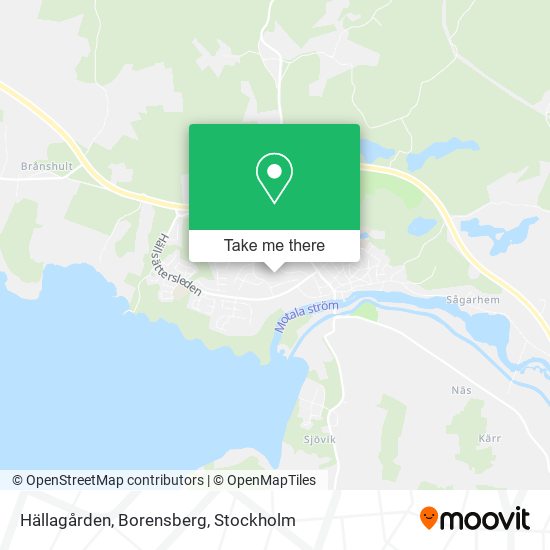 Hällagården, Borensberg map