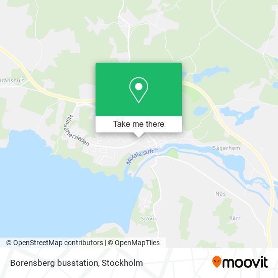 Borensberg busstation map