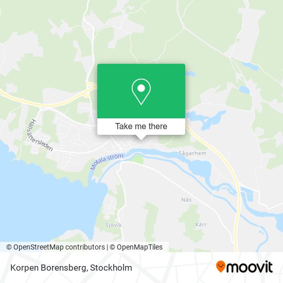 Korpen Borensberg map