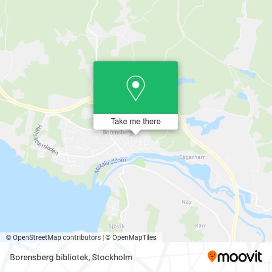 Borensberg bibliotek map
