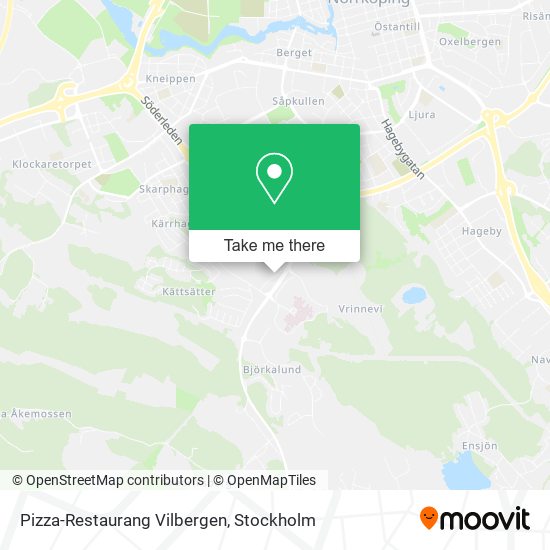 Pizza-Restaurang Vilbergen map