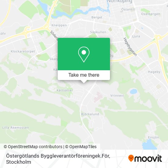 Östergötlands Byggleverantörföreningek.För map