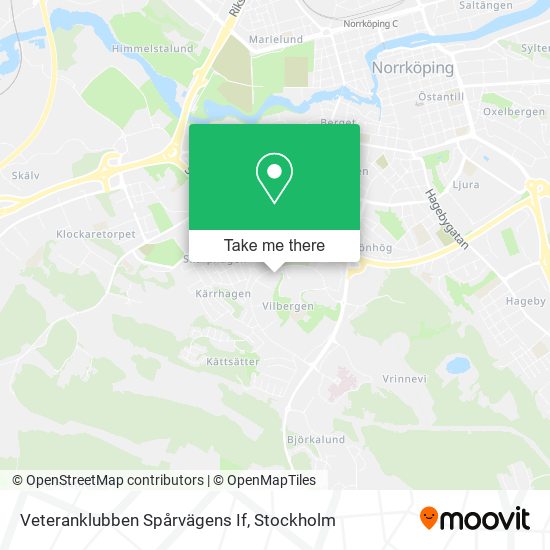 Veteranklubben Spårvägens If map