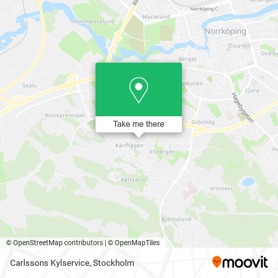 Carlssons Kylservice map