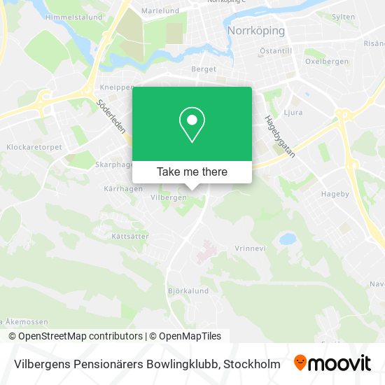 Vilbergens Pensionärers Bowlingklubb map