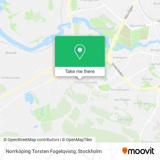 Norrköping Torsten Fogelqvistg map