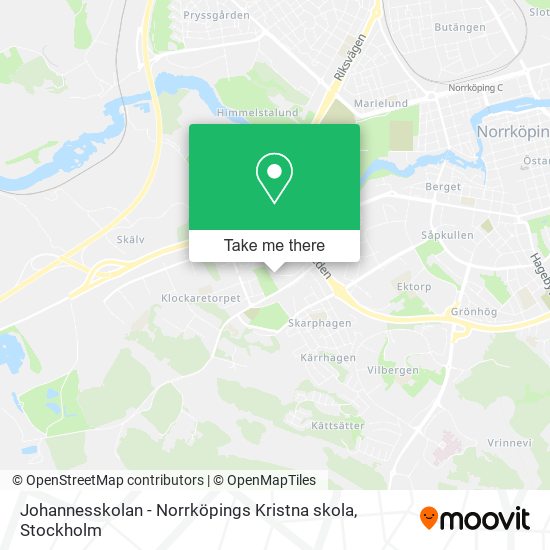 Johannesskolan - Norrköpings Kristna skola map