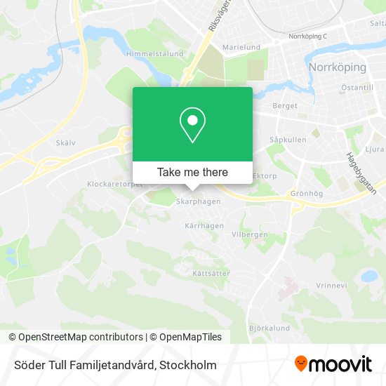 Söder Tull Familjetandvård map