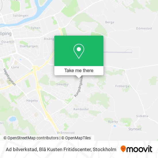 Ad bilverkstad, Blå Kusten Fritidscenter map