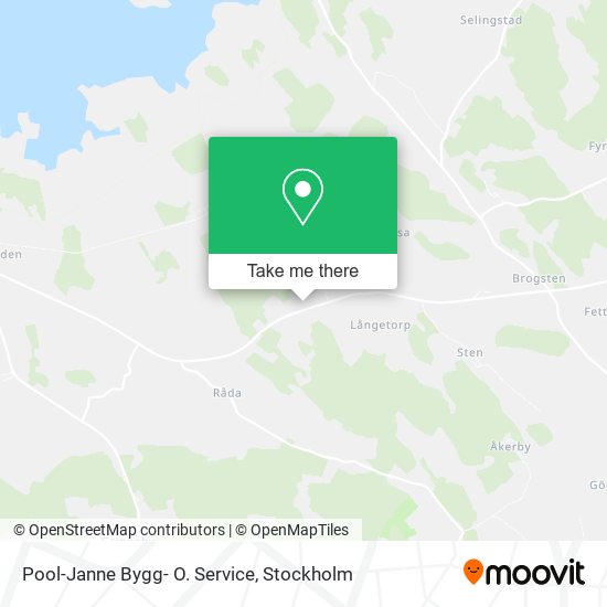 Pool-Janne Bygg- O. Service map