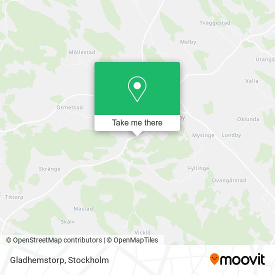 Gladhemstorp map