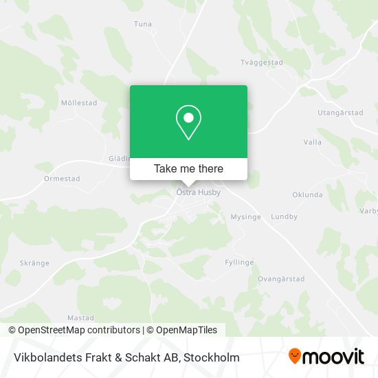 Vikbolandets Frakt & Schakt AB map