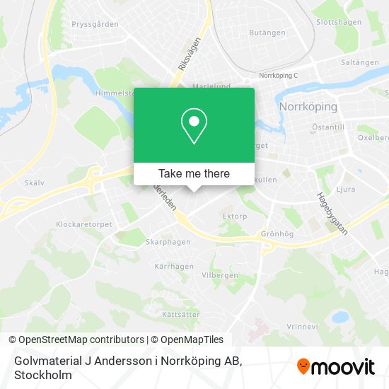 Golvmaterial J Andersson i Norrköping AB map