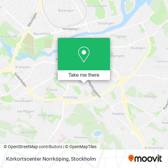 Körkortscenter Norrköping map