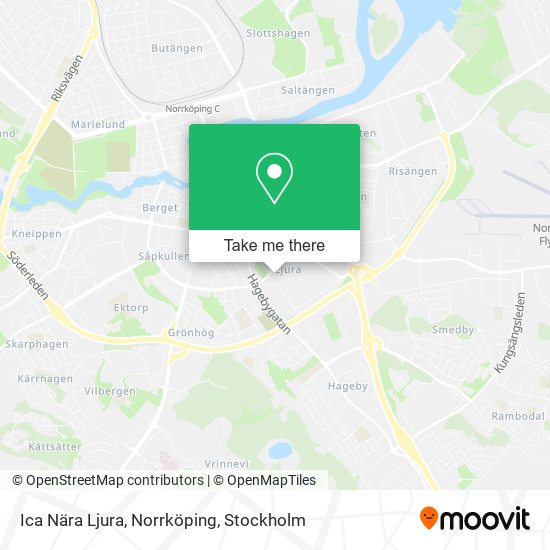 Ica Nära Ljura, Norrköping map