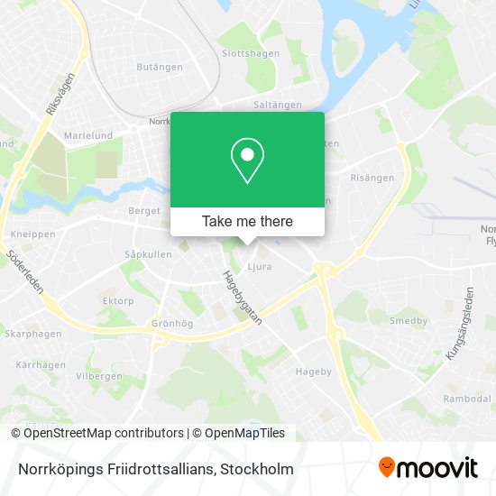 Norrköpings Friidrottsallians map