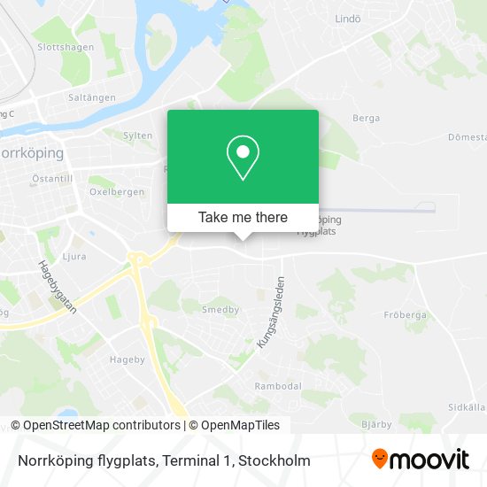 Norrköping flygplats, Terminal 1 map