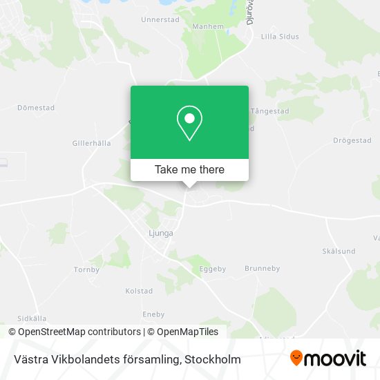 Västra Vikbolandets församling map