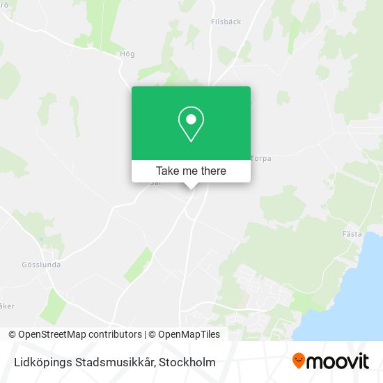 Lidköpings Stadsmusikkår map