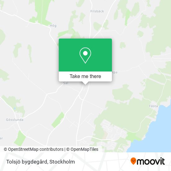 Tolsjö bygdegård map