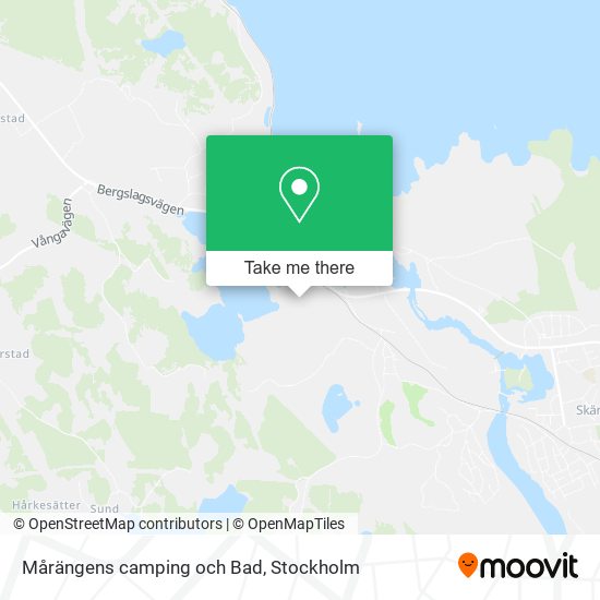 Mårängens camping och Bad map