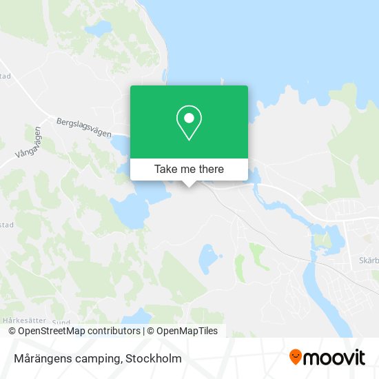 Mårängens camping map