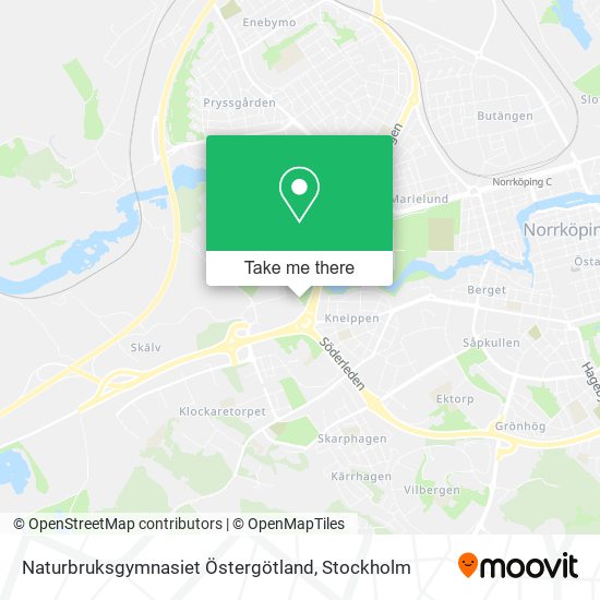 Naturbruksgymnasiet Östergötland map