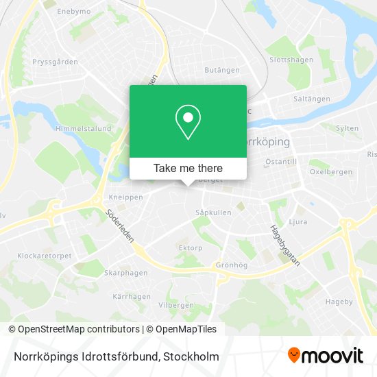 Norrköpings Idrottsförbund map