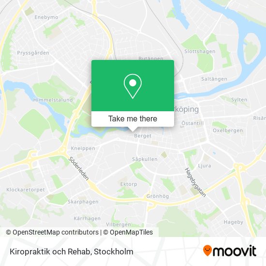 Kiropraktik och Rehab map