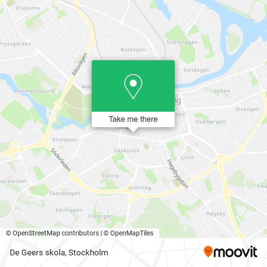 De Geers skola map