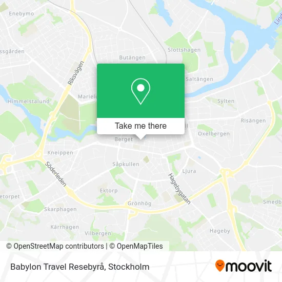 Babylon Travel Resebyrå map