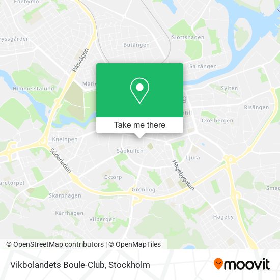 Vikbolandets Boule-Club map