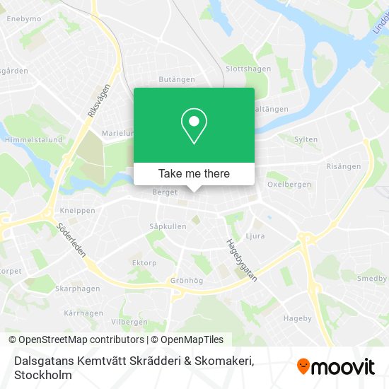 Dalsgatans Kemtvãtt Skrãdderi & Skomakeri map