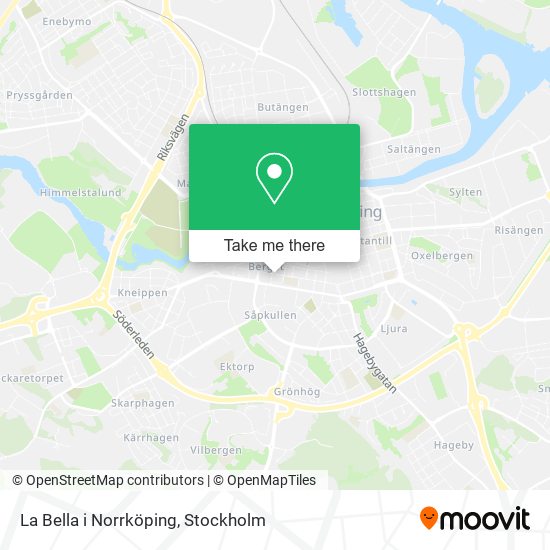 La Bella i Norrköping map