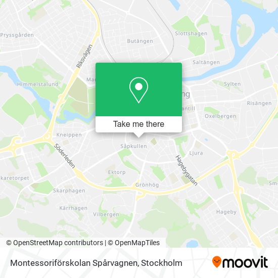 Montessoriförskolan Spårvagnen map