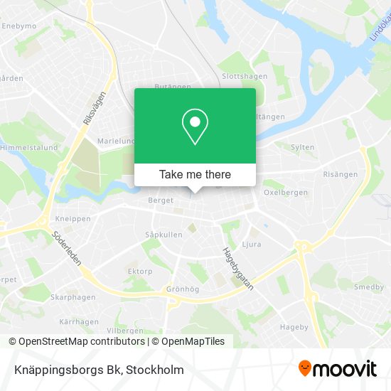 Knäppingsborgs Bk map