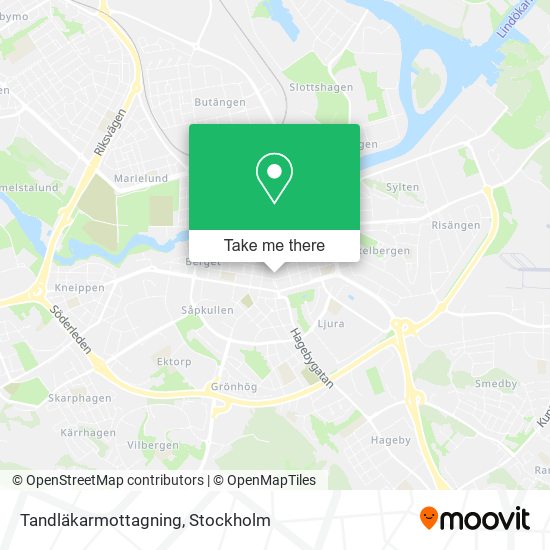 Tandläkarmottagning map