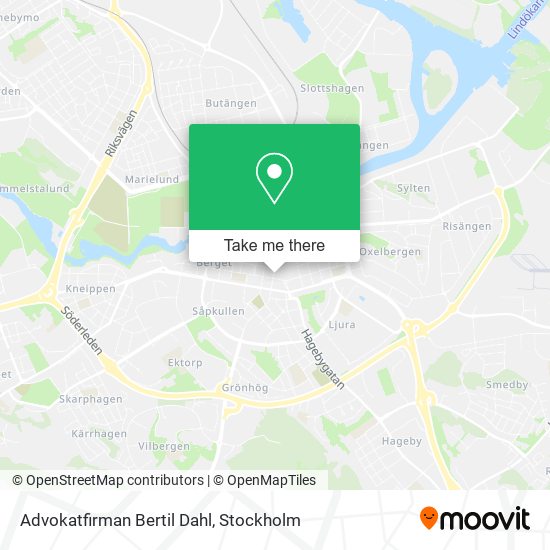 Advokatfirman Bertil Dahl map