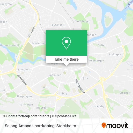 Salong Amandainorrköping map