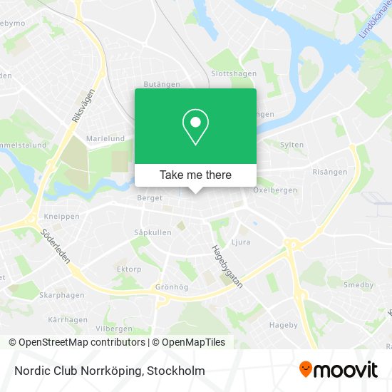 Nordic Club Norrköping map