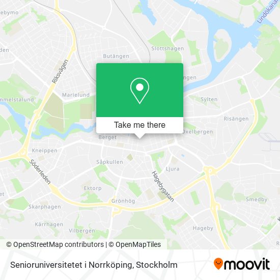 Senioruniversitetet i Norrköping map