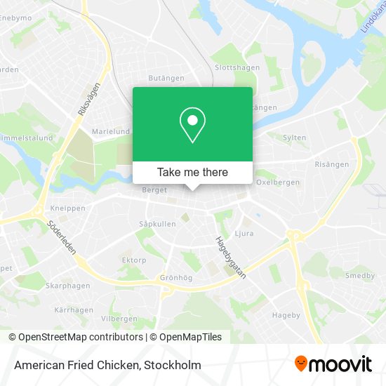 American Fried Chicken map