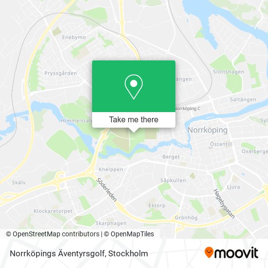 Norrköpings Äventyrsgolf map