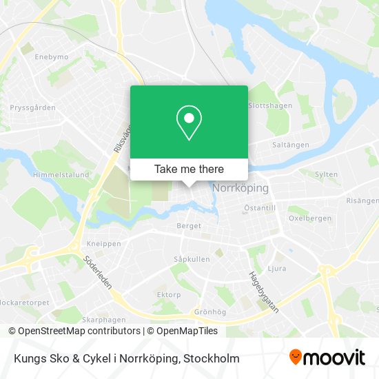 Kungs Sko & Cykel i Norrköping map